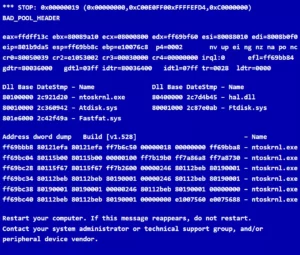 Scopri di più sull'articolo Chi ha scritto il testo per i noti BSOD di Windows ?