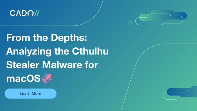 Scopri di più sull'articolo Chtulhu Stealer è il nuovo malware-as-a-service che prende di mira macOS e può rubare password e dati sensibili